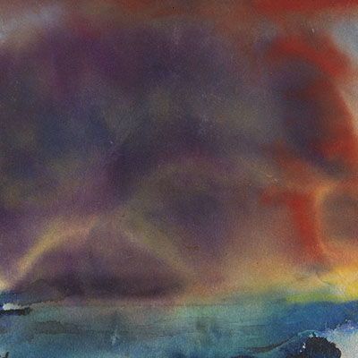 تابلوی نقاشی ابرهای شبانه اثر امیل نولده