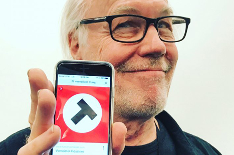 لوگویی به سبک نازی‌ها برای دونالد ترامپ