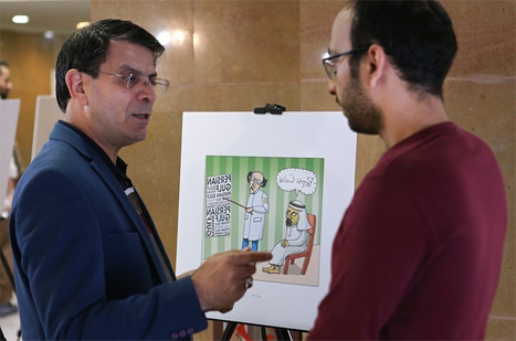 کاریکاتور، زبان گویا برای بیان معضلات اجتماعی است