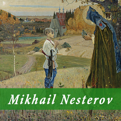 تابلوی نقاشی «چشم انداز سنت سرجیوس هنگامی که یک کودک است»