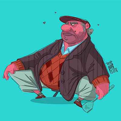 طراحی کاراکتر به بسک سینا معصومی